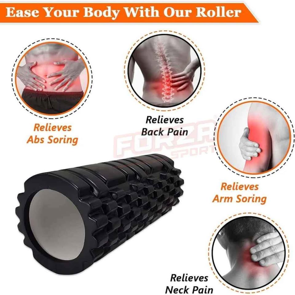 rouleau de massage (زوج قطع: وحدة كبيرة + وحدة صغيرة )للتعافي و للتخلص من التعب و الالم