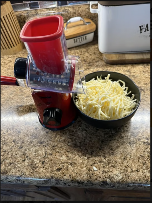 آلة تقطيع الجبن تتضمن 3 في 1، ترابي كامل انواع الجبن بالشكل لي تحبي و في دقائق