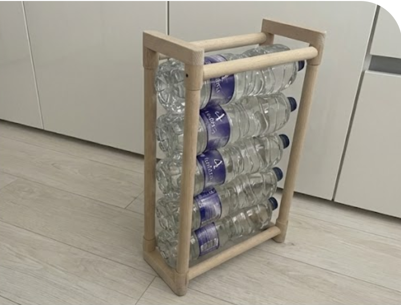 منظّم قراعي  تع الماء – حامل قنينات موفّر للمساحة