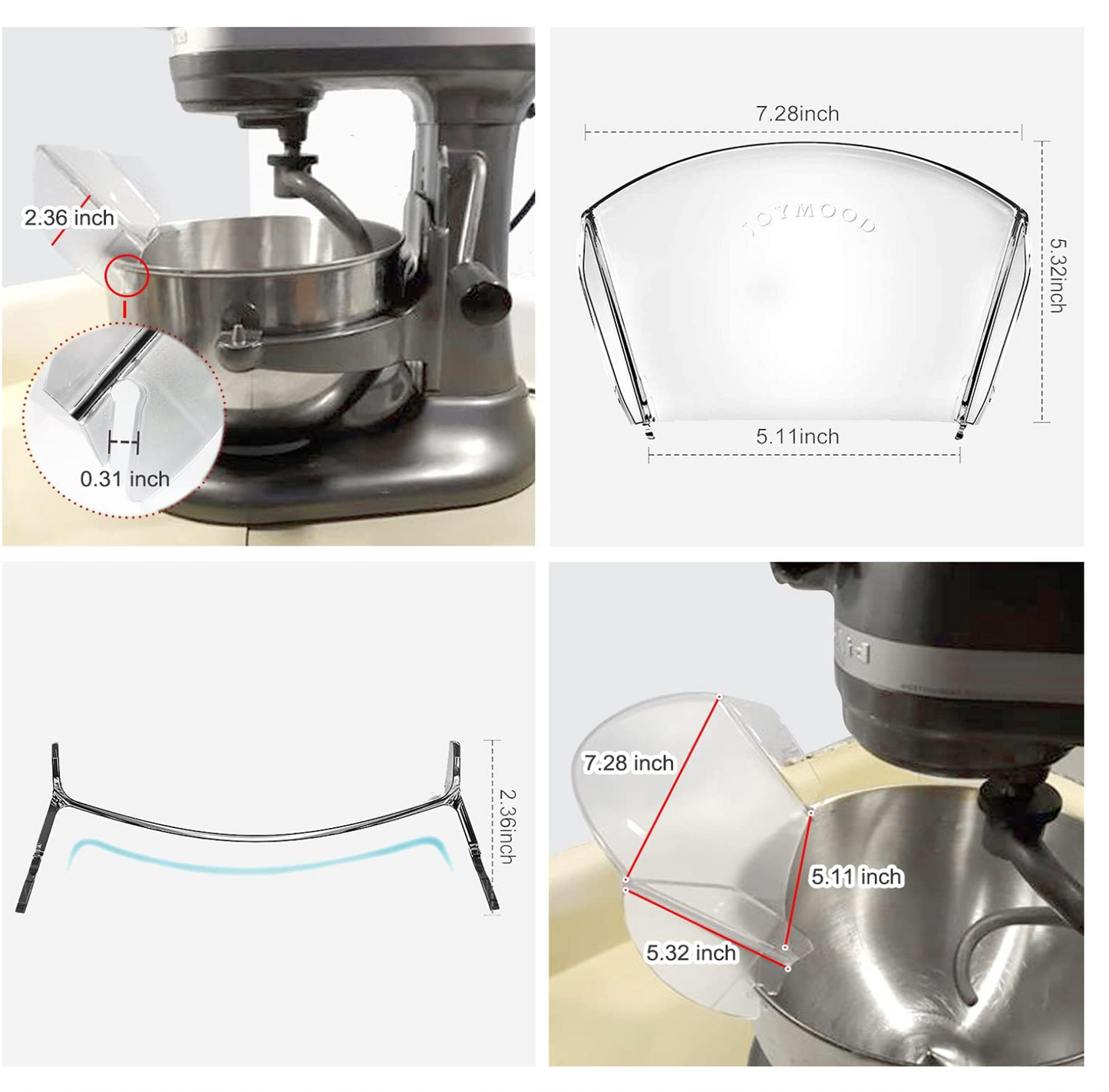 قناة سكب بلاستيكية لخلاط كهربائي (ستاند بيتران)