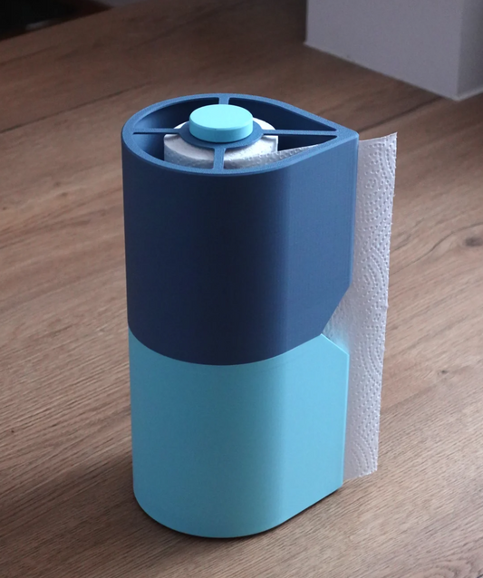 حامل مناشف ورقية بتجربة تمزيق ممتازة. مغلق بالكامل، مما يحافظ على المناشف جافة ونظيفة وصحية