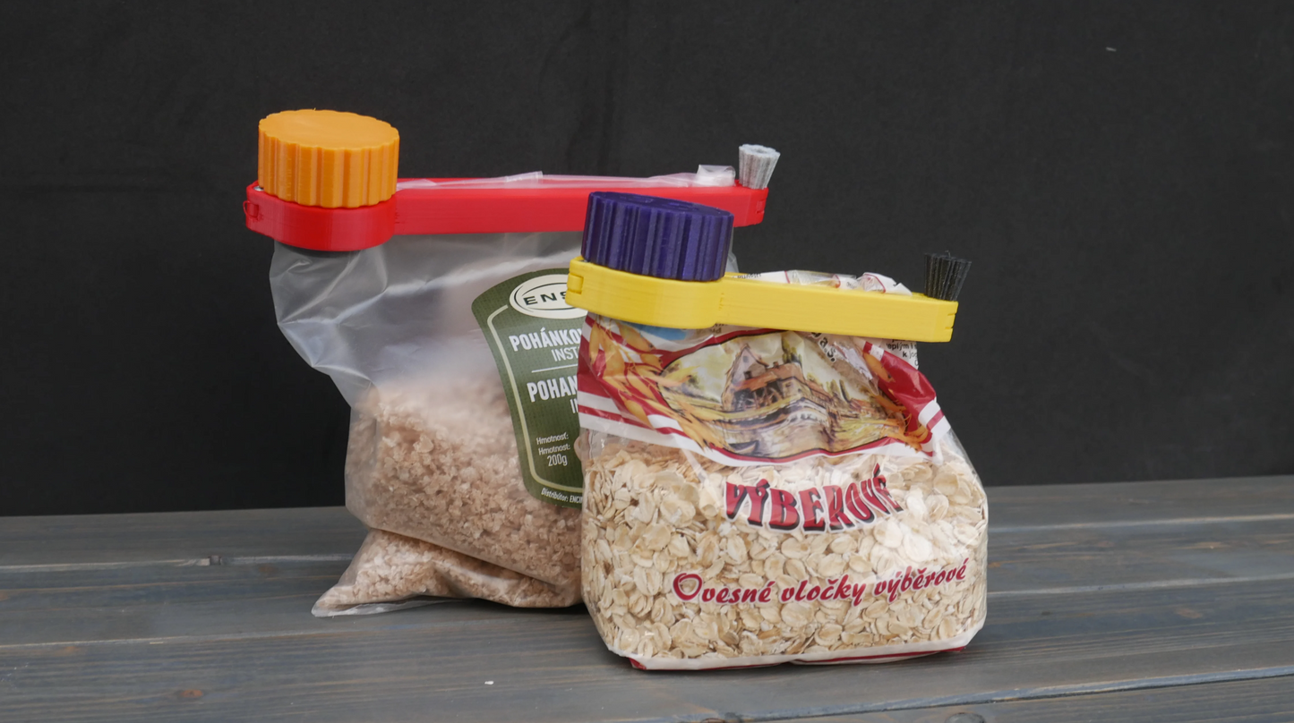 مشبك الأكياس لمختلف المواد الغذائية : (زوج قطع)