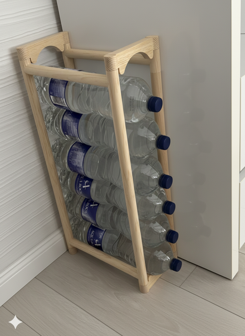 منظّم قراعي  تع الماء – حامل قنينات موفّر للمساحة