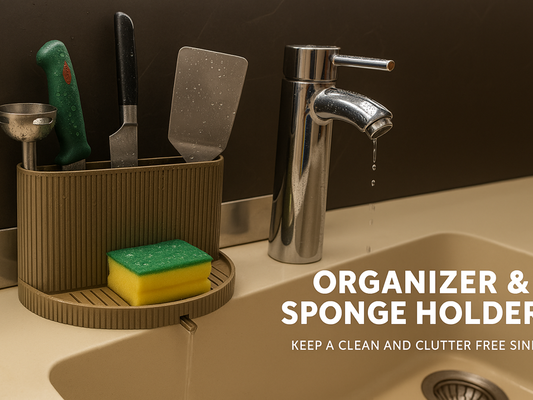 منظّم حوض المطبخ بتصريف ذكي