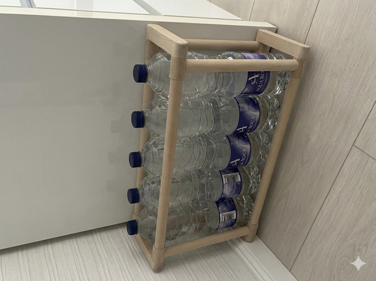 منظّم قراعي  تع الماء – حامل قنينات موفّر للمساحة