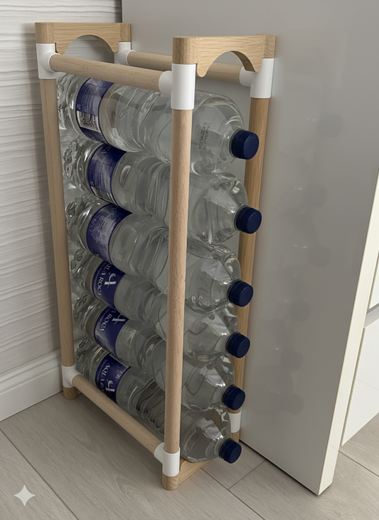 منظّم قراعي  تع الماء – حامل قنينات موفّر للمساحة