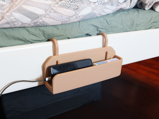 صندوق تخزين قابل للتعليق على جانب السرير – منظّم
