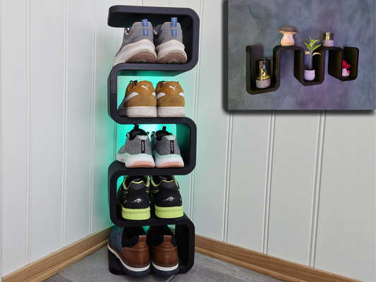 🔥رف أحذية بتصميم انسيابي مميز