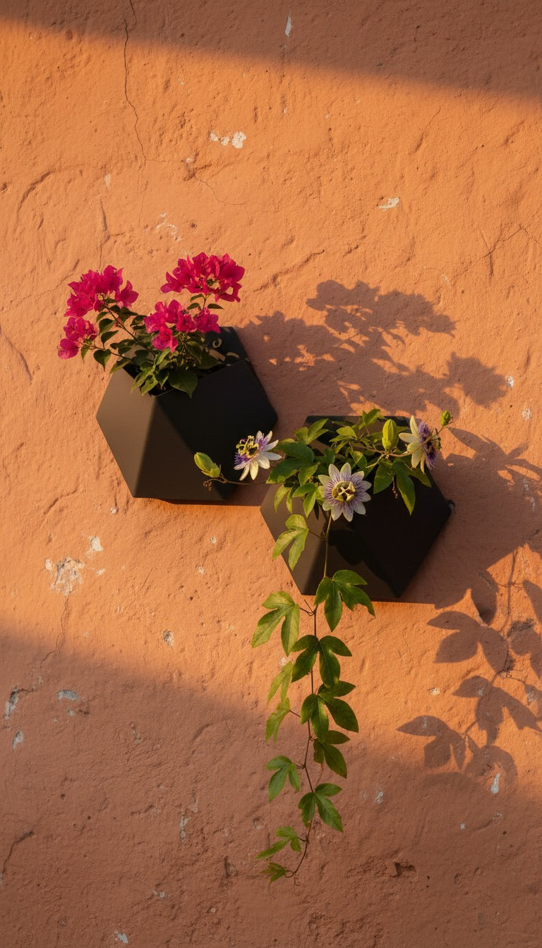 أصيص نبات جداري بتصميم بسيط🌿